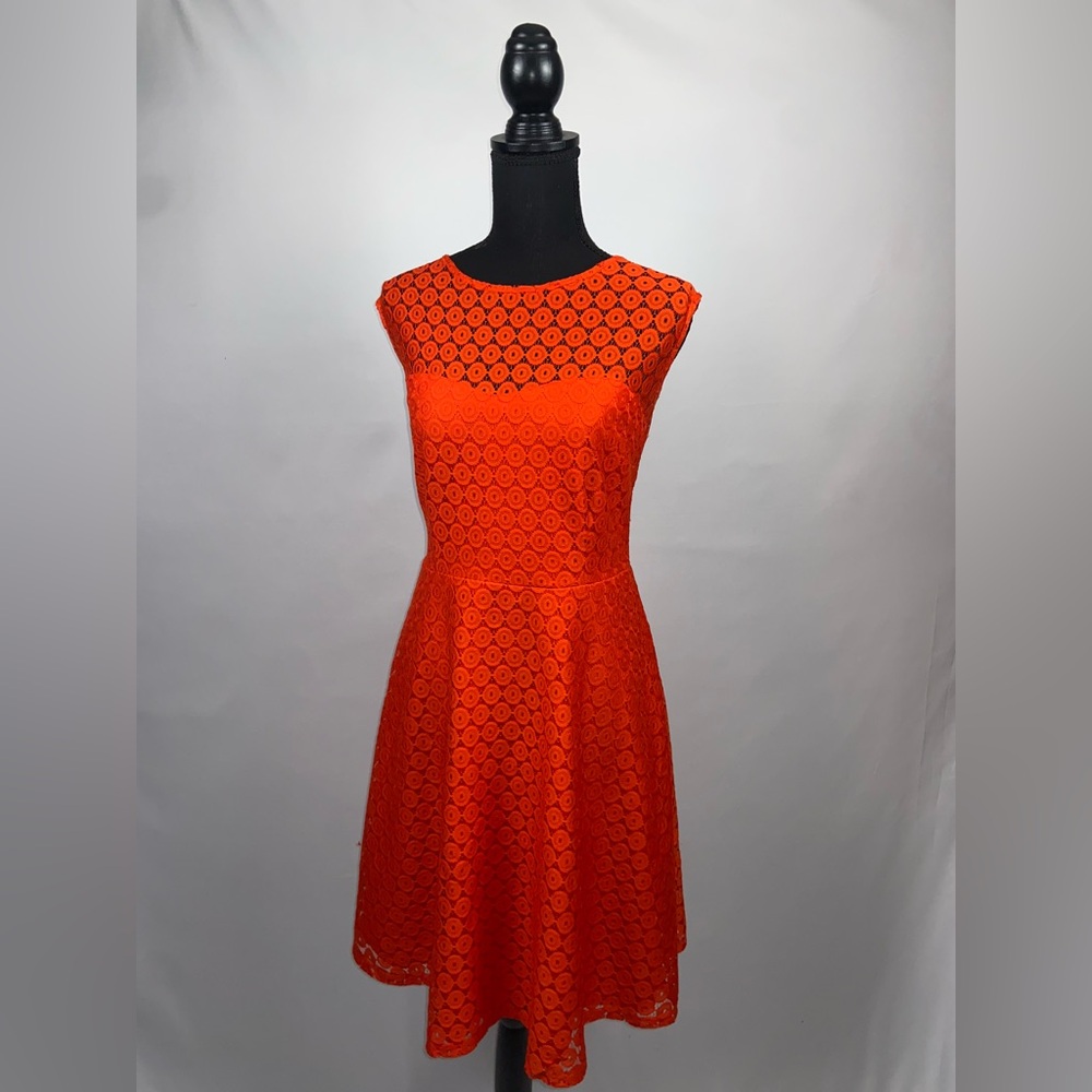 Dress Red Orange A-Line Dress Size 12